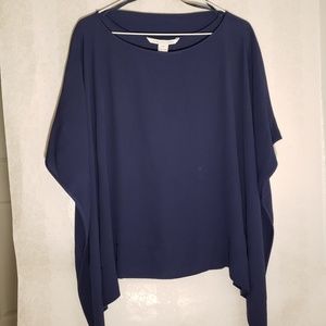 DVF New Hanky Blouse S Blue
